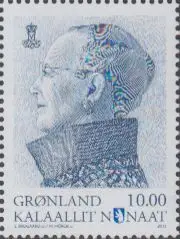 Grönland Mi.Nr. 649 Freim. Königin Margrethe II (10.00)