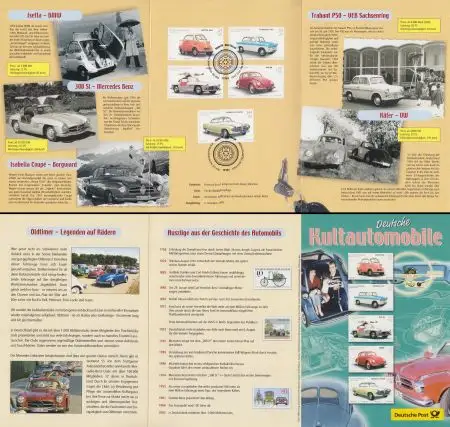 D,Bund Mi.Nr. 2289-93 Wohlfahrt, Oldtimer-Automobile (5 Werte)