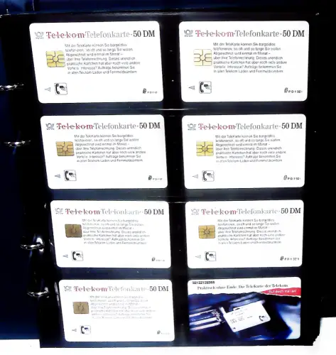 Telefonkarten Deutschland PD 1992-1996 160 Karten im Album mit Schuber