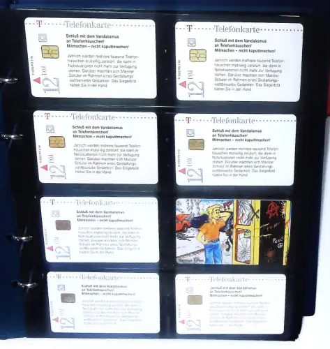 Telefonkarten Deutschland PD 1996-1998 160 Karten im Album mit Schuber