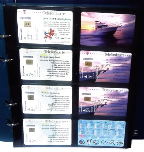 Telefonkarten Deutschland PD 2001-2007 118 Karten im Album mit Schuber