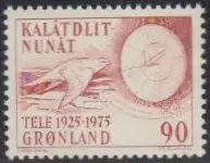 Grönland Mi.Nr. 94 50Jahre Telekommunikation, Falke, Antenne (90)