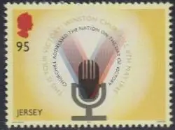 Jersey Mi.Nr. 1919 Befreiung von dt.Besetzung, Radioansprache Churchill (95)