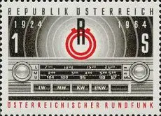 Österreich Mi.Nr. 1174 40 J. Rundfunk, u.a. Autotransistorenempfänger (1)