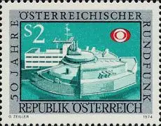 Österreich Mi.Nr. 1464 Öst. Rundfunk, ORF-Studio Salzburg (2)