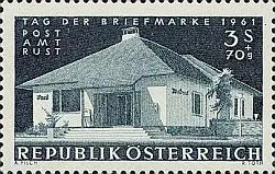 Österreich Mi.Nr. 1100 Tag der Briefmarke 1961, Postamt Rust (3S+70g)