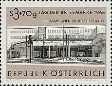 Österreich Mi.Nr. 1144 Tag der Briefmarke 1963, Postamt Wien, Westbhf. (3S+70g)