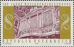 Österreich Mi.Nr. 1327 Musikvereinsgebäude, Orgel (2)