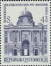 Österreich Mi.Nr. 1385 Konferenzz der Europ. PTT-Minister, Hofburg (4)