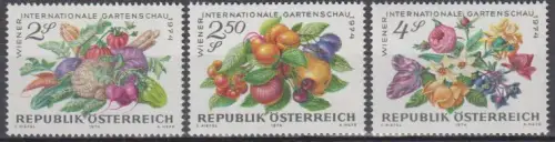 Österreich Mi.Nr. 1444-46 Int. Gartenschau Wien (3 Werte)