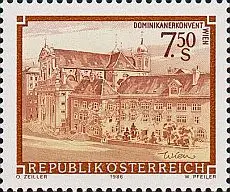 Österreich Mi.Nr. 1863 Stifte und Kölster, Dominikanerkonvent Wien (7,50)