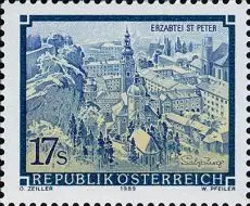Österreich Mi.Nr. 1963 Stifte und Klöster, Erzabteil St. Peter Salzburg (17)