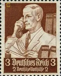 D,Dt.Reich Mi.Nr. 556 Nothilfe, Berufsstände Kaufmann (3+2)