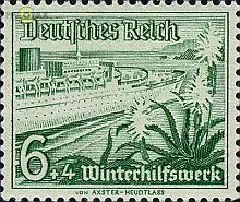 D,Dt.Reich Mi.Nr. 654 Winterhilfswerk Passagierschiff Wilh.Gustloff (6+4)