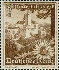 D,Dt.Reich Mi.Nr. 675 Winterhilswerk Burg Forchenstein + Distel (3+2)