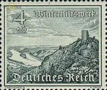 D,Dt.Reich Mi.Nr. 731 Winterhilfswerk Drachenfels (4+3)