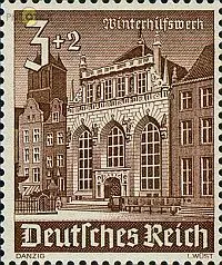 D,Dt.Reich Mi.Nr. 751 Winterhilfswerk Artushof Danzig (3+2)