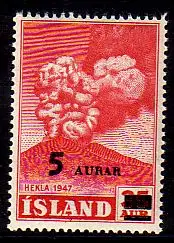 Island Mi.Nr. 292 Freim. Ausbruch des Vulkans Hekla (5 auf 35)