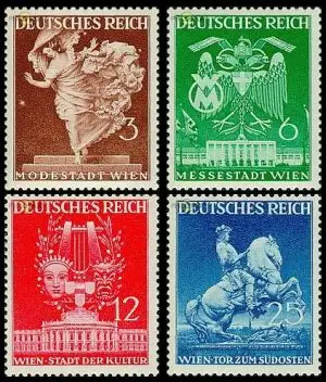 D,Dt.Reich Mi.Nr. 768-771 Wiener Frühjahrsmesse (4 Werte)