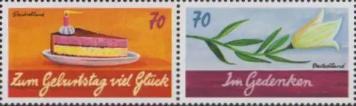 D,Bund MiNr. W 155 Schreibanlässe, Geburtstag, Gedenken (3233+3305)