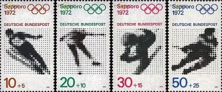 D,Bund Mi.Nr. 680-683 Olympia 72  (4 Werte)