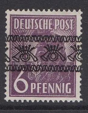D, Bizone, Mi.Nr. 37IK **, Arbeiter mit Bandaufdruck, Aufdruck kopfstehend