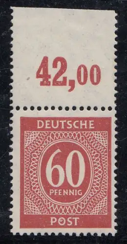 D,All.Bes.,Gem, Mi.Nr. 933c P OR dgz, Kontrollratsausgabe (60 Pf), Farbe geprüft