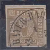 Bayern, Mi.Nr. 11, Wertziffer im Kreis, "Quadratausgabe"