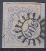 Bayern, Mi.Nr. 16, Staatswappen auf Sockel, Briefstück
