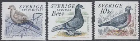 Schweden Mi.Nr. 2416-18 100Jahre Schwedischer Taubenzüchterverein (3 Werte)