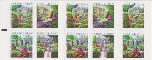 Schweden Mi.Nr. 2470-2473 Sommermarken Kleingärten skl. (Markenheftchen)