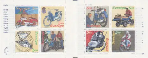 Schweden Mi.Nr. MH 307 Mopeds (Markenheftchen)