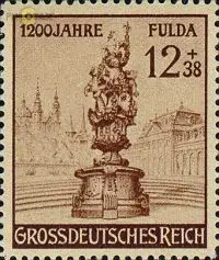 D,Dt.Reich Mi.Nr. 886 Stadt Fulda, Flora und Dom (12+38)