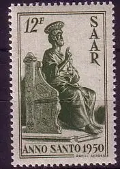 D, Saar, Mi.Nr. 293 Heiliges Jahr 1950 (12 Fr)