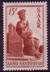D, Saar, Mi.Nr. 294 Heiliges Jahr 1950 (15 Fr)