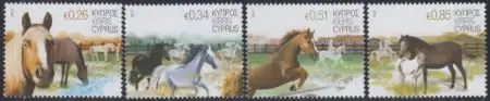 Zypern Mi.Nr. 1226-29 Pferde (4 Werte)