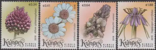 Zypern MiNr. 1384-87 Wildblumen (4 Werte)