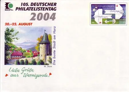 D,Bund Mi.Nr. USo 77 Sonderumschlag Dt. Phil.tag Wernigerrode (WSt.MiNr.2387)