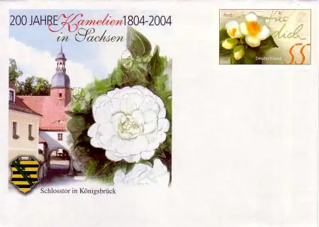 D,Bund Mi.Nr. USo 78 Sonderumschlag 200 J. Kamelien in Sachsen (WSt.MiNr.2414)