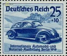 D,Dt.Reich Mi.Nr. 688 IAA Berlin 1939 Volkswagen (25+10)