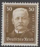 D,Dt.Reich Mi.Nr. 406, 80. Geburtstag von Paul von Hindenburg (50)