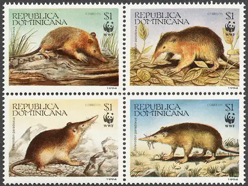 Dominikanische Rep. Nur Hauptgebiet 1994 Nr 1698-1701 Postfrisch / ** 10001A
