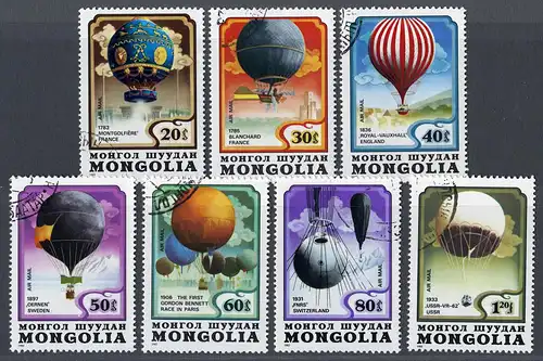 Mongolei 1982 Nr 1522-1528 Gefälligkeitsstempel 10004A