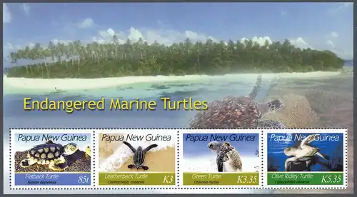 Papua-Neuguinea 2007 Nr 1229-1232 Block 43 Postfrisch / ** 10010B