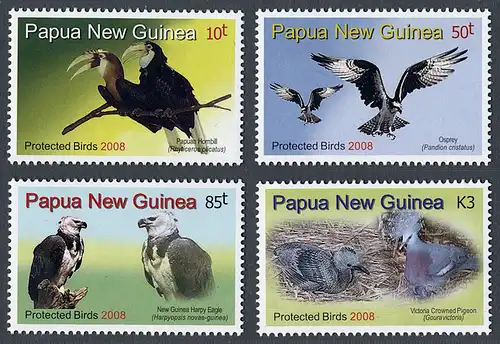 Papua-Neuguinea 2008 Nr 1288-1291 Postfrisch / ** 10017A