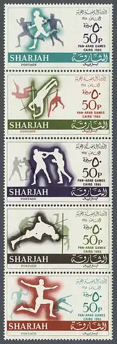 Sharjah 1965 Nr 193-197 Postfrisch / ** 10063A