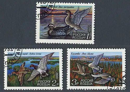 Russland 1992 Nr 254-256 Gefälligkeitsstempel 10046A