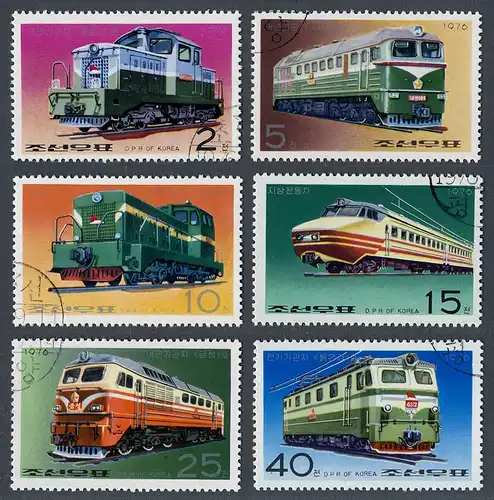 Korea-Nord 1976 Nr 1555A-1560A Gefälligkeitsstempel 10058B