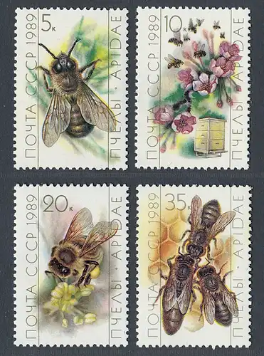 Sowjetunion 1989 Nr 5950-5953 Postfrisch / ** 10032A