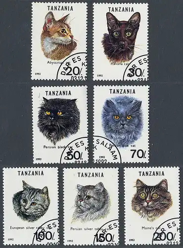 Tansania 1992 Nr 1405-1411 Gefälligkeitsstempel 10036A